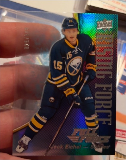 2015-16 Upper Deck Full Force Rising Force #RF-JE Jack Eichel — front