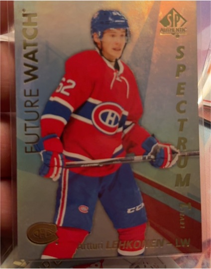 2016-17 Upper Deck SP Authentic Spectrum #S-44 Artturi Lehkonen — front