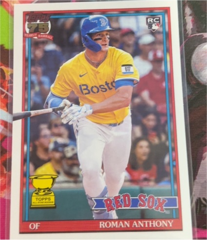 2026 Topps Series 1 75th Anniversary #T91-71 Roman Anthony — front
