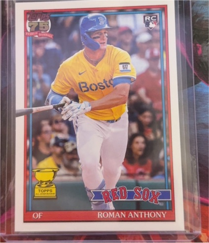 2026 Topps Series 1 75th #T91-71 Roman Anthony — front