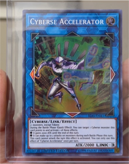 2021 Yu-Gi-Oh! IGAS-ENSE1 Cyberse Accelerator — front