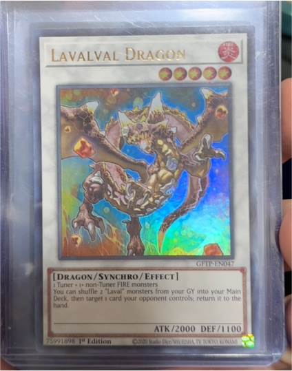 2020 Yu-Gi-Oh! GFTP-EN047 Lavalval Dragon — front