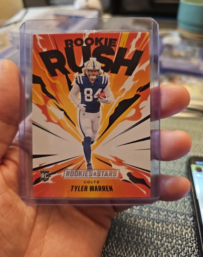 2025 Panini Rookies & Stars #18 Tyler Warren Rookie Rush — front