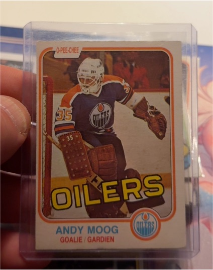1981-82 O-Pee-Chee #120 Andy Moog Rookie Card — front