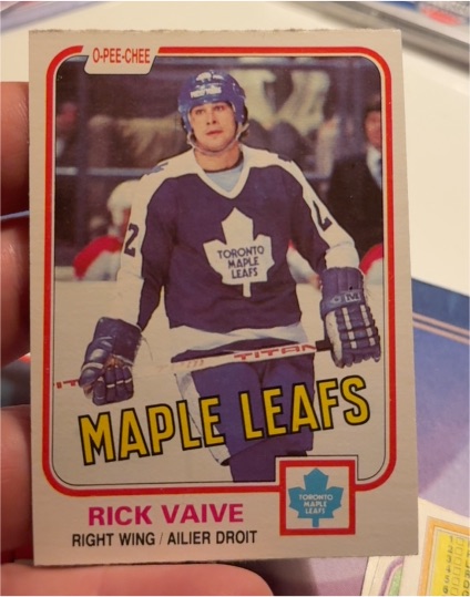 1981-82 O-Pee-Chee #310 Rick Vaive — front