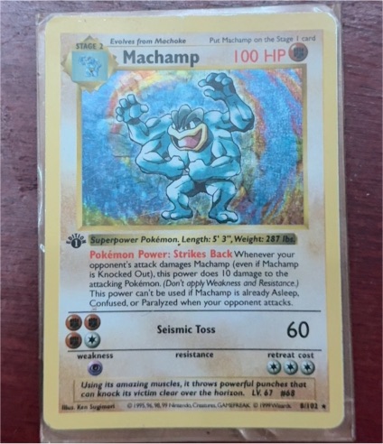 1999 Pokémon #8 Machamp — front
