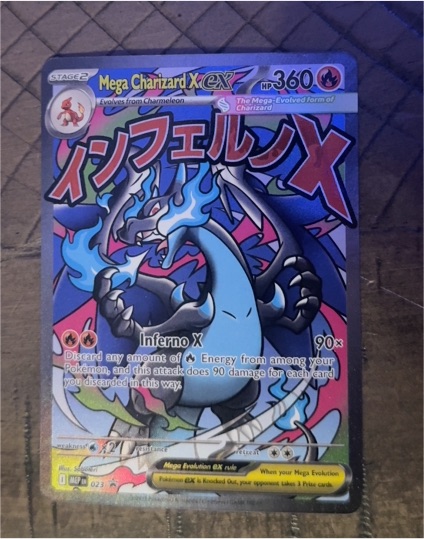 2025 Pokémon MEP #023 Mega Charizard X EX — front