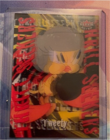 2024 Fleer Retro Looney Tunes Thrill Seekers Lenticular #TS-5 Tweety — front
