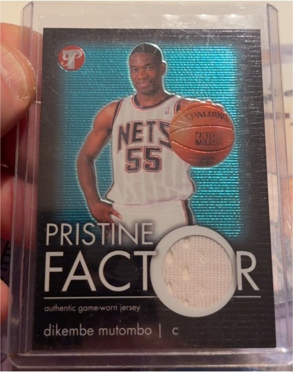 2003-04 Topps Pristine Factor Relics #PF-DMU Dikembe Mutombo — front