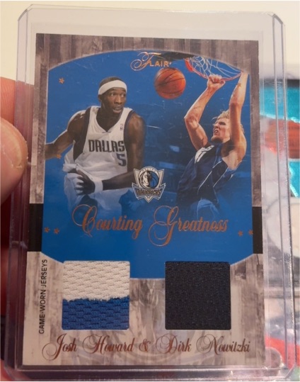 2004-05 Fleer Flair Courting Greatness #CG-HOW Josh Howard & Dirk Nowitzki — front