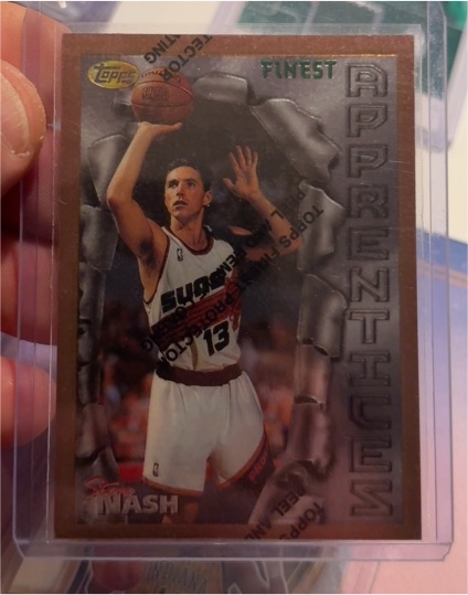 1996-97 Topps Finest #75 Steve Nash Rookie Card — front