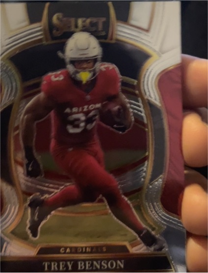 2024 Panini Select Premier #198 Trey Benson Arizona Cardinals RC — front