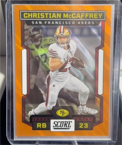 2023 Panini Score #168 Christian McCaffrey — front