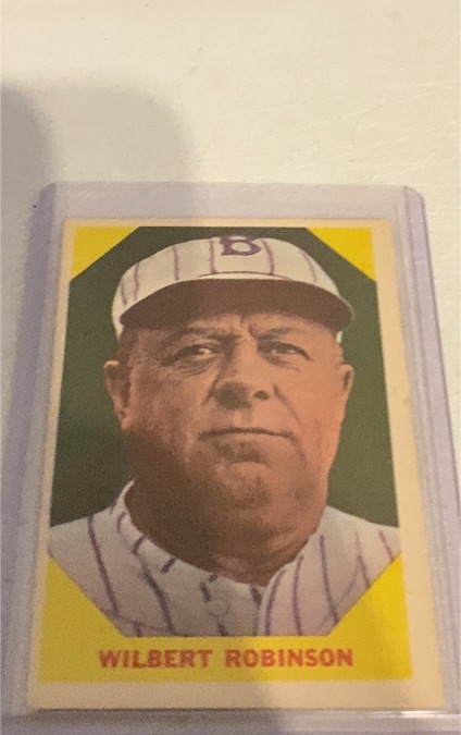 1960 Fleer #33 Wilbert Robinson — front