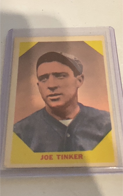 1960 Fleer Baseball Greats #40 Joe Tinker — front