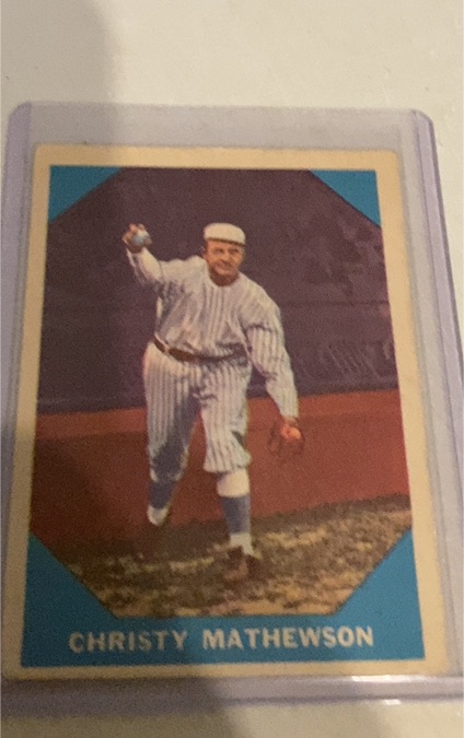 1960 Fleer #2 Christy Mathewson — front