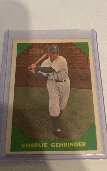 1960 Fleer Baseball Greats #58 Charlie Gehringer — front