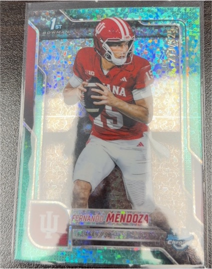 2025 Bowman University Chrome #109 Fernando Mendoza — front