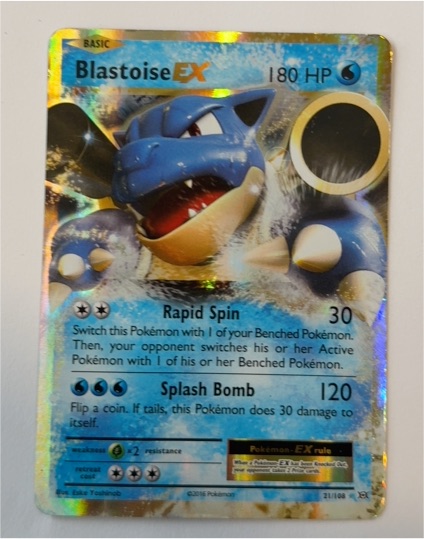 2016 Pokémon XY Evolutions #21 Blastoise EX — front