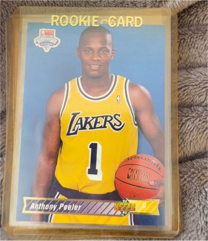 1992-93 Upper Deck #11 Anthony Peeler Rookie Card — front