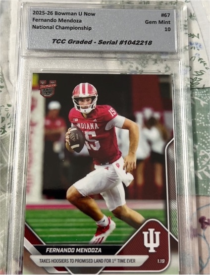 2025-26 Bowman U Now #67 Fernando Mendoza — front