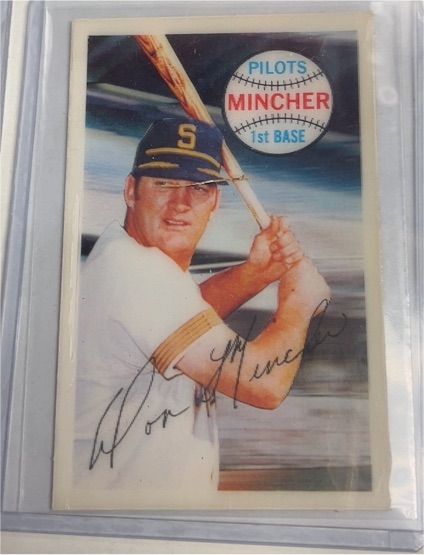 1970 Kellogg's #75 Don Mincher Seattle Pilots — front