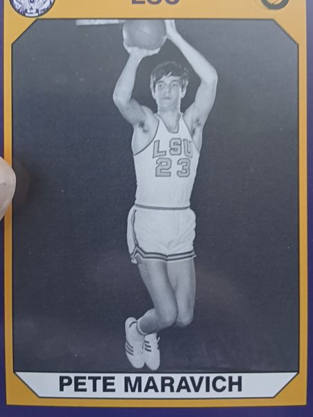 1990 Collegiate Collection LSU Tigers #74 Pete Maravich — front