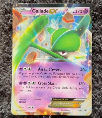 2015 Pokémon XY Black Star Promo #XY45 Gallade EX — front