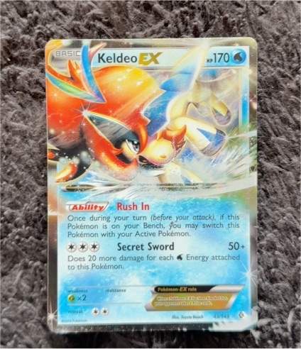 2012 Pokémon TCG Boundaries Crossed #49 Keldeo EX — front