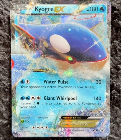 2015 Pokémon XY #XY41 Kyogre EX — front