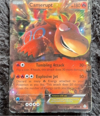 2015 Pokémon XY Primal Clash #29 Camerupt EX — front