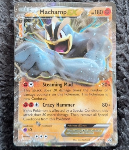 2016 Pokémon XY Black Star Promo #XY108 Machamp EX — front