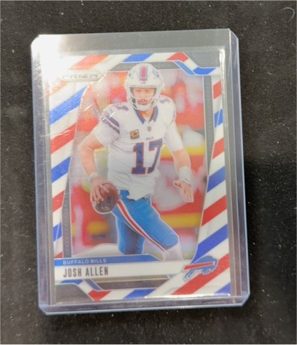 2024 Panini Prizm #28 Josh Allen Red White & Blue Prizm — front