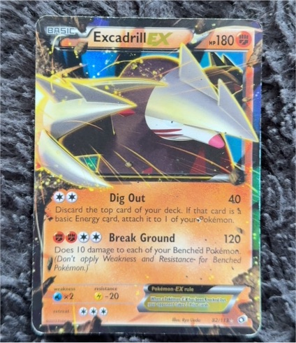 2013 Pokémon Legendary Treasures #82 Excadrill EX — front