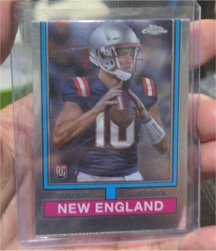 2024 Topps Chrome 1974 Throwback #74TF-3 Drake Maye — front