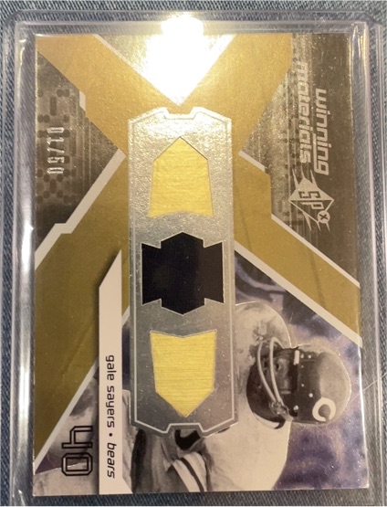 2008 SPx Winning Materials #WM-GS Gale Sayers — front