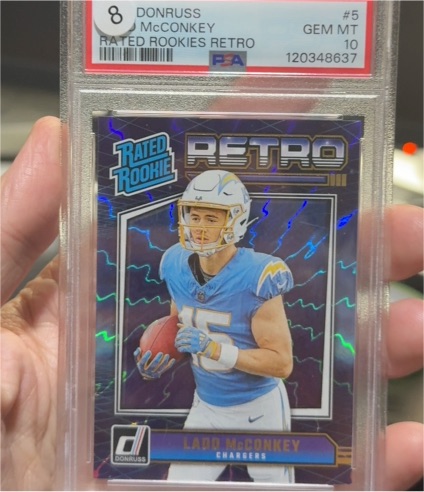 2024 Donruss Rated Rookies Retro #5 Ladd McConkey — front