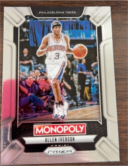 2024-25 Panini Prizm Monopoly #LEG1 Allen Iverson — front