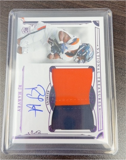2025 Panini National Treasures #RC R.J. Harvey — front