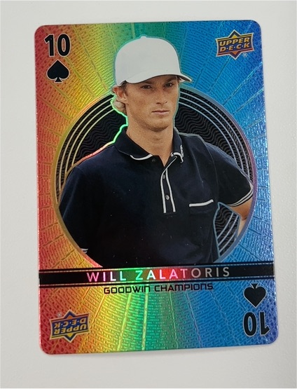 2022 Upper Deck Goodwin Champions Playing Cards #10-SPADES Will Zalatoris — front