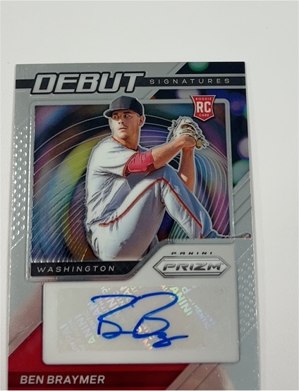 2021 Panini Prizm Debut Signatures #DS-BE Ben Braymer — front