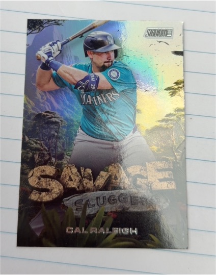 2025 Topps Stadium Club #SS-18 Cal Raleigh Savage Sluggers — front