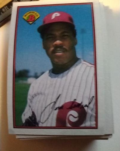 1989 Bowman #405 Juan Samuel — front