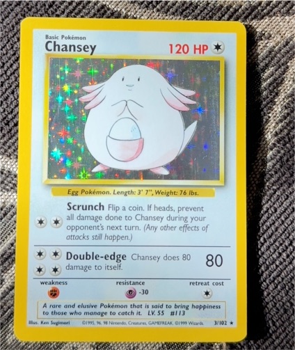 1999 Pokémon #3 Chansey — front