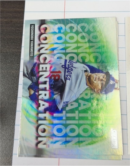 2025 Topps Stadium Club #C-12 Yoshinobu Yamamoto Concentration — front