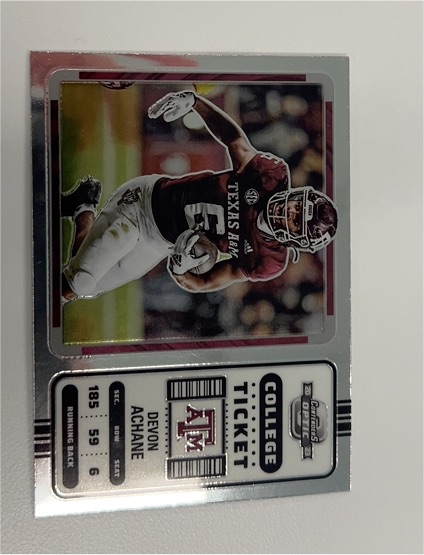 2023 Panini Chronicles Draft Picks Contenders Optic #23 De'Von Achane — front