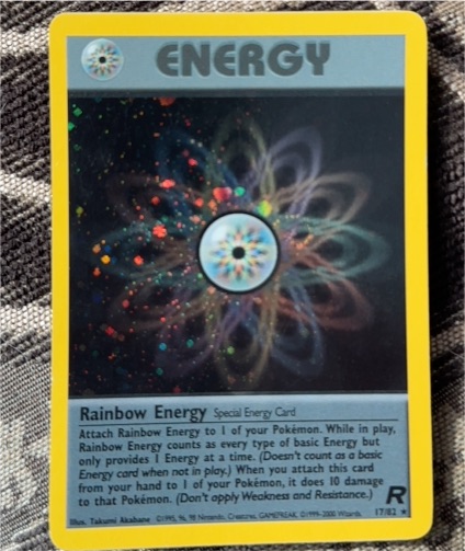 2000 Pokémon Team Rocket #17 Rainbow Energy — front