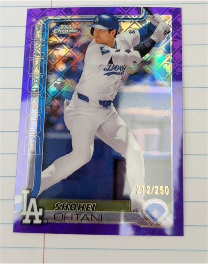 2025 Topps Chrome Logofractor #1 Shohei Ohtani — front