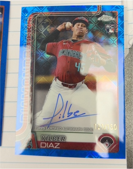 2025 Topps Chrome #8 Yilber Diaz — front