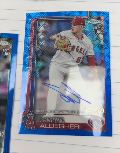 2025 Topps Chrome #RA-SA Samuel Aldegheri — front